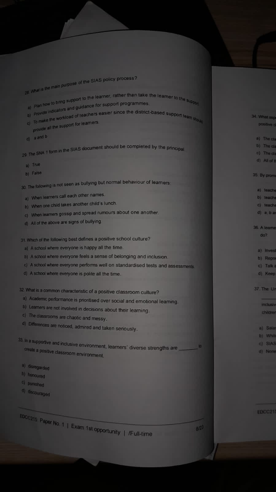 12. According to the ecological systems theory. a