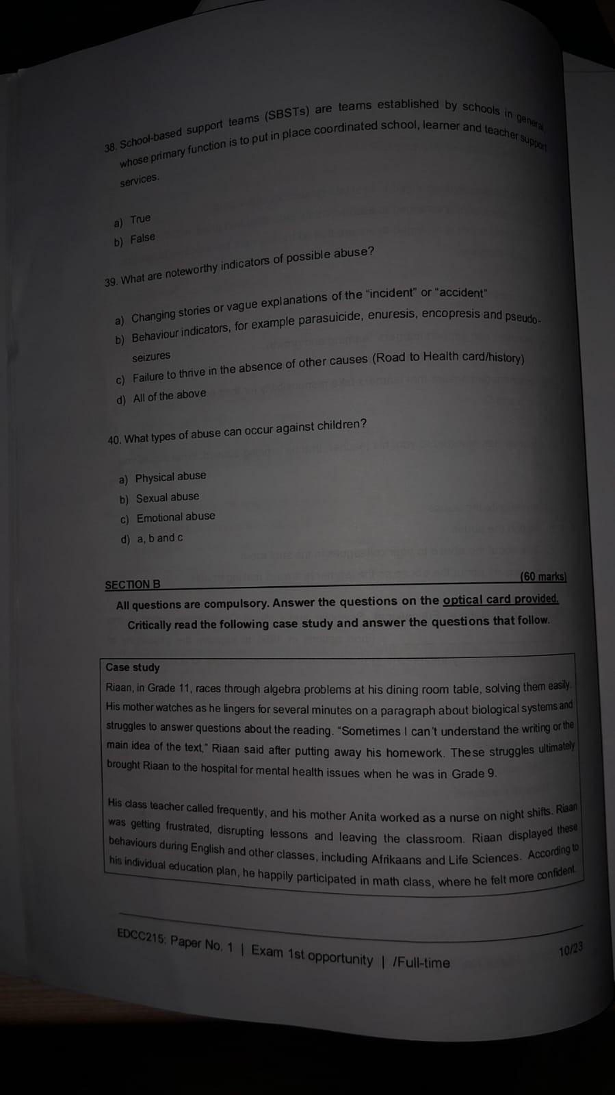 12. According to the ecological systems theory. a
