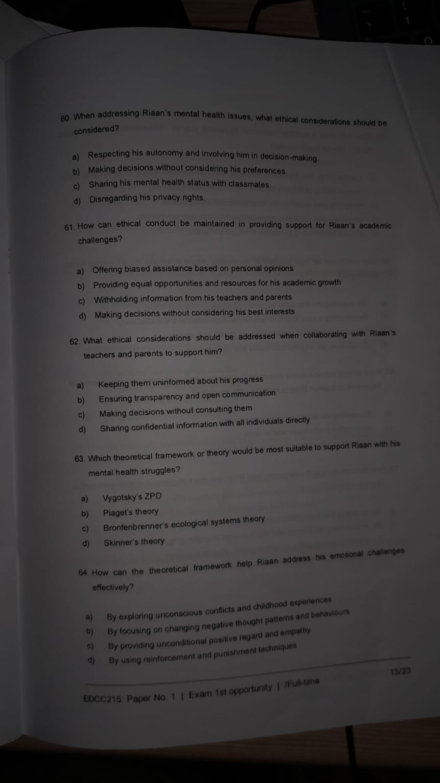 12. According to the ecological systems theory. a