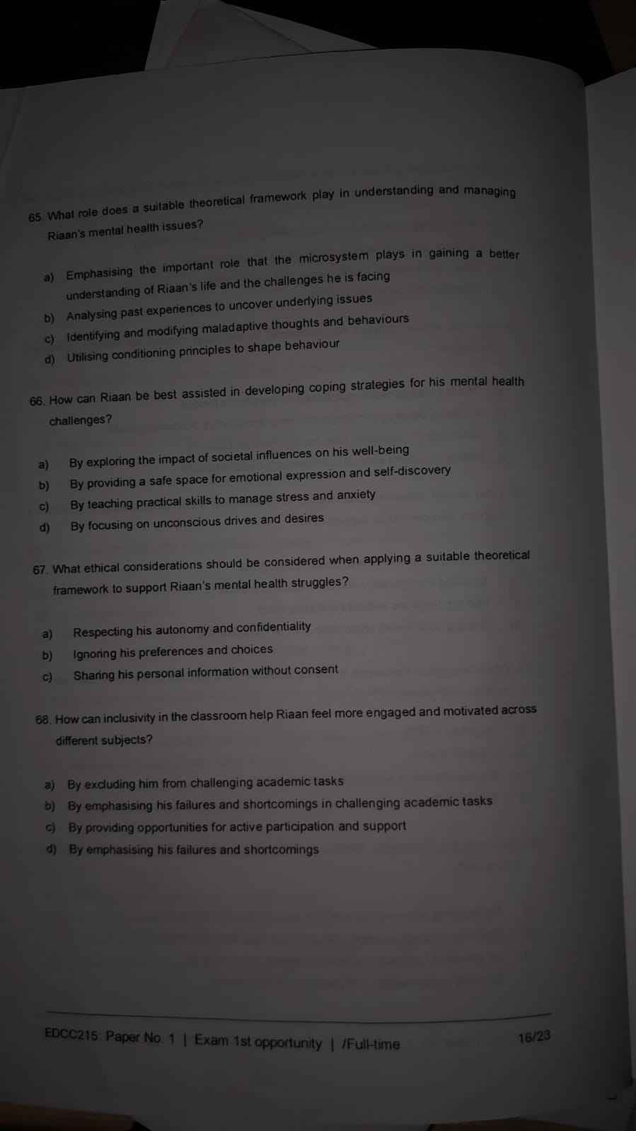12. According to the ecological systems theory. a