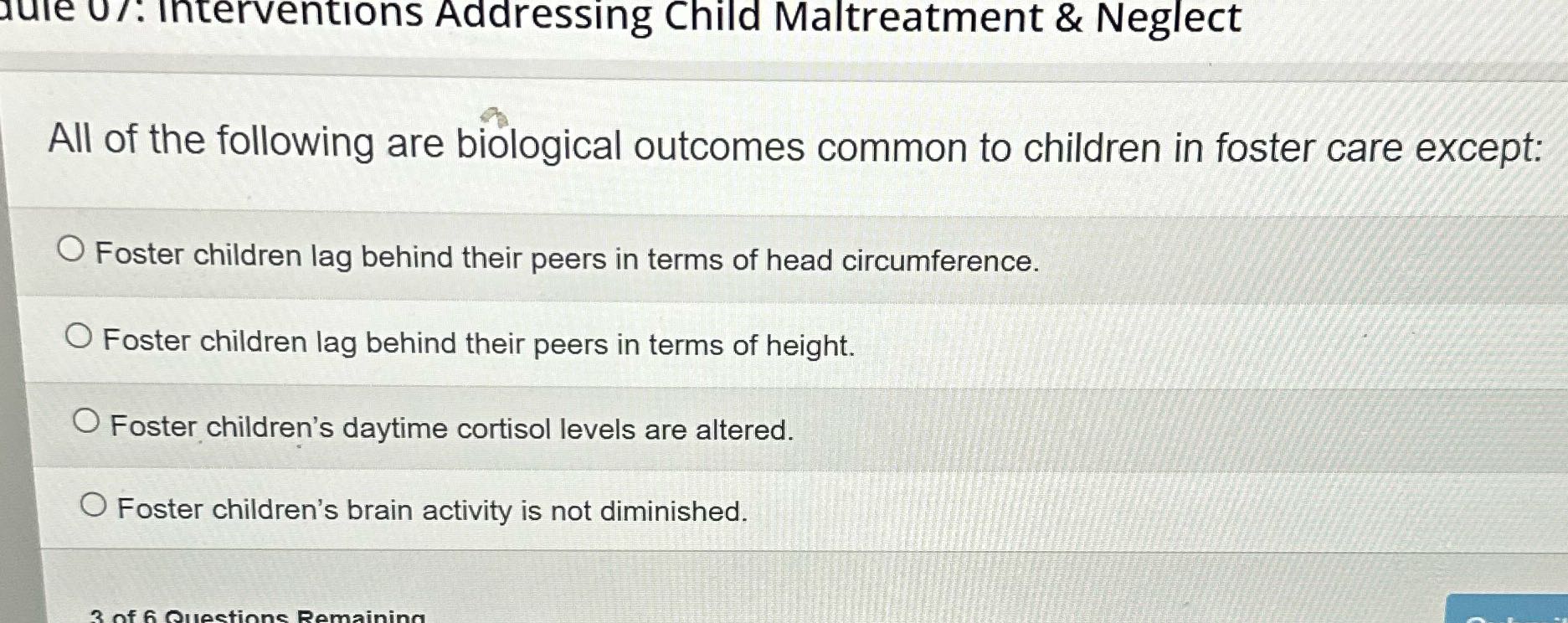 Jule 0 7: Interventions Addressing Child