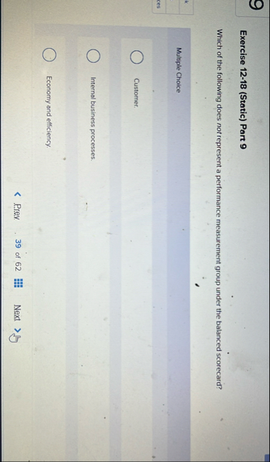 Exercise 1 2 - 1 8 ( Static ) Part 9 Which of the