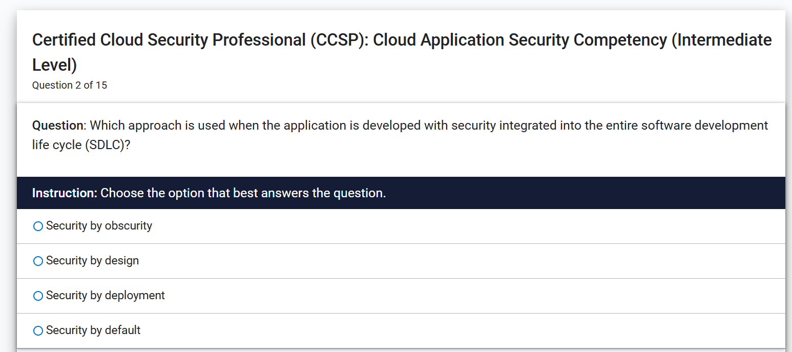 cloud security question Certified Cloud Security