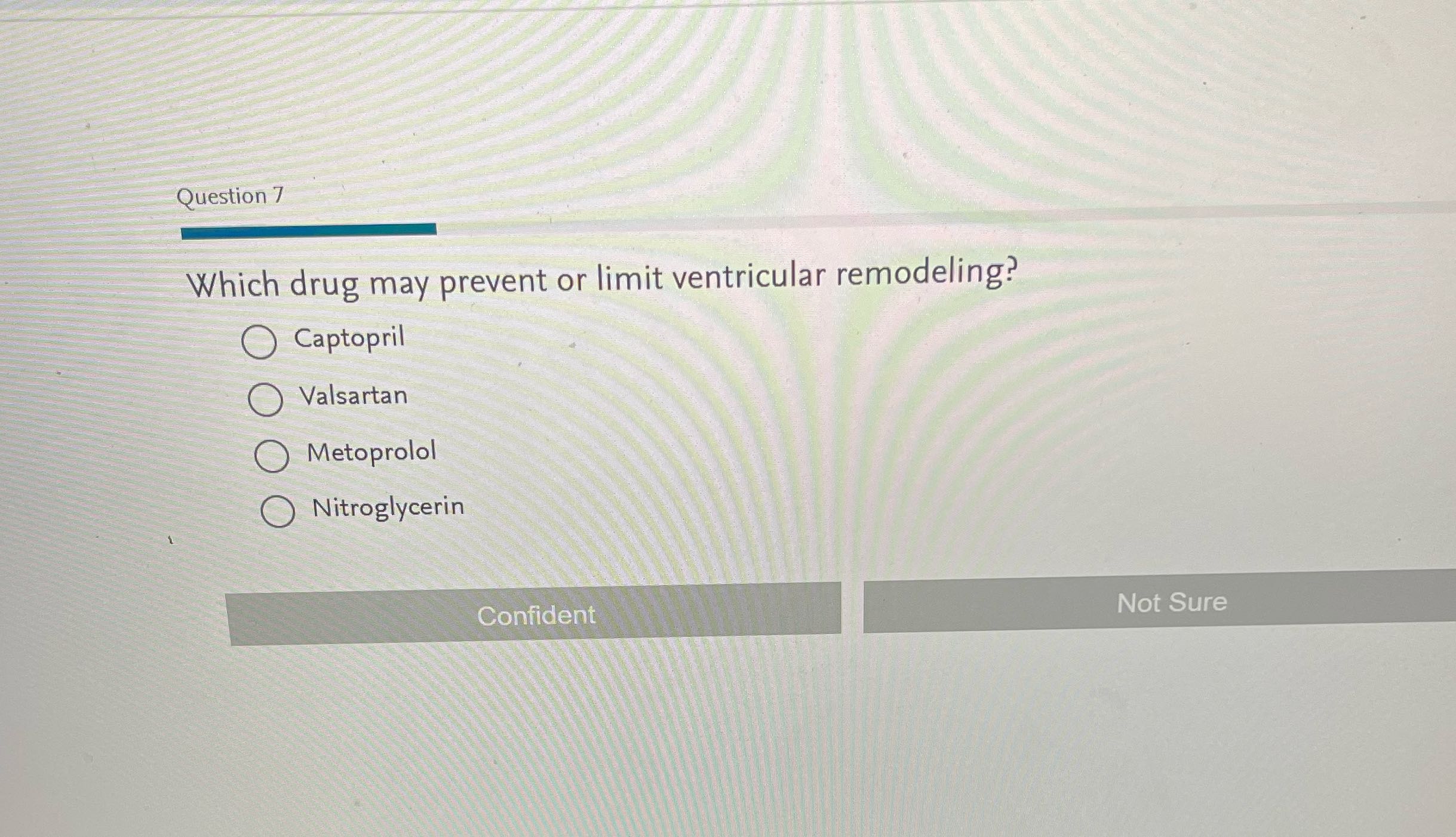 Question 7 Which drug may prevent or limit