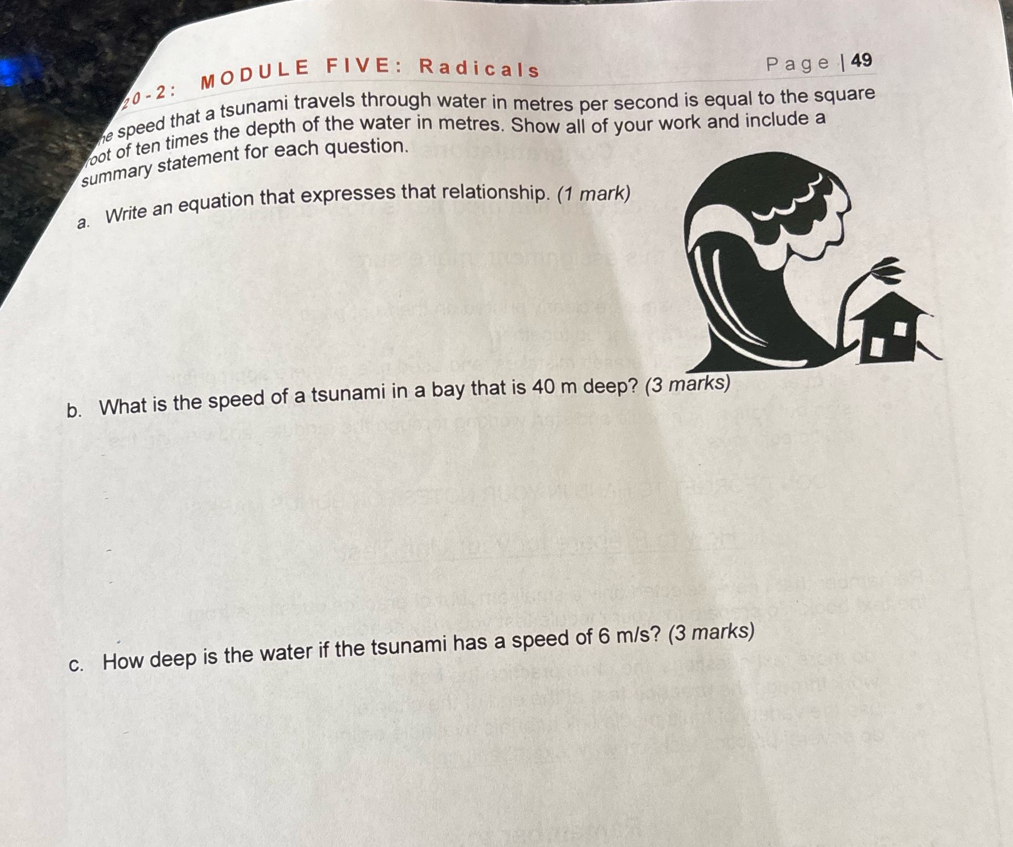 answer 0-2: MODULE FIVE: Radicals Page | 49 e