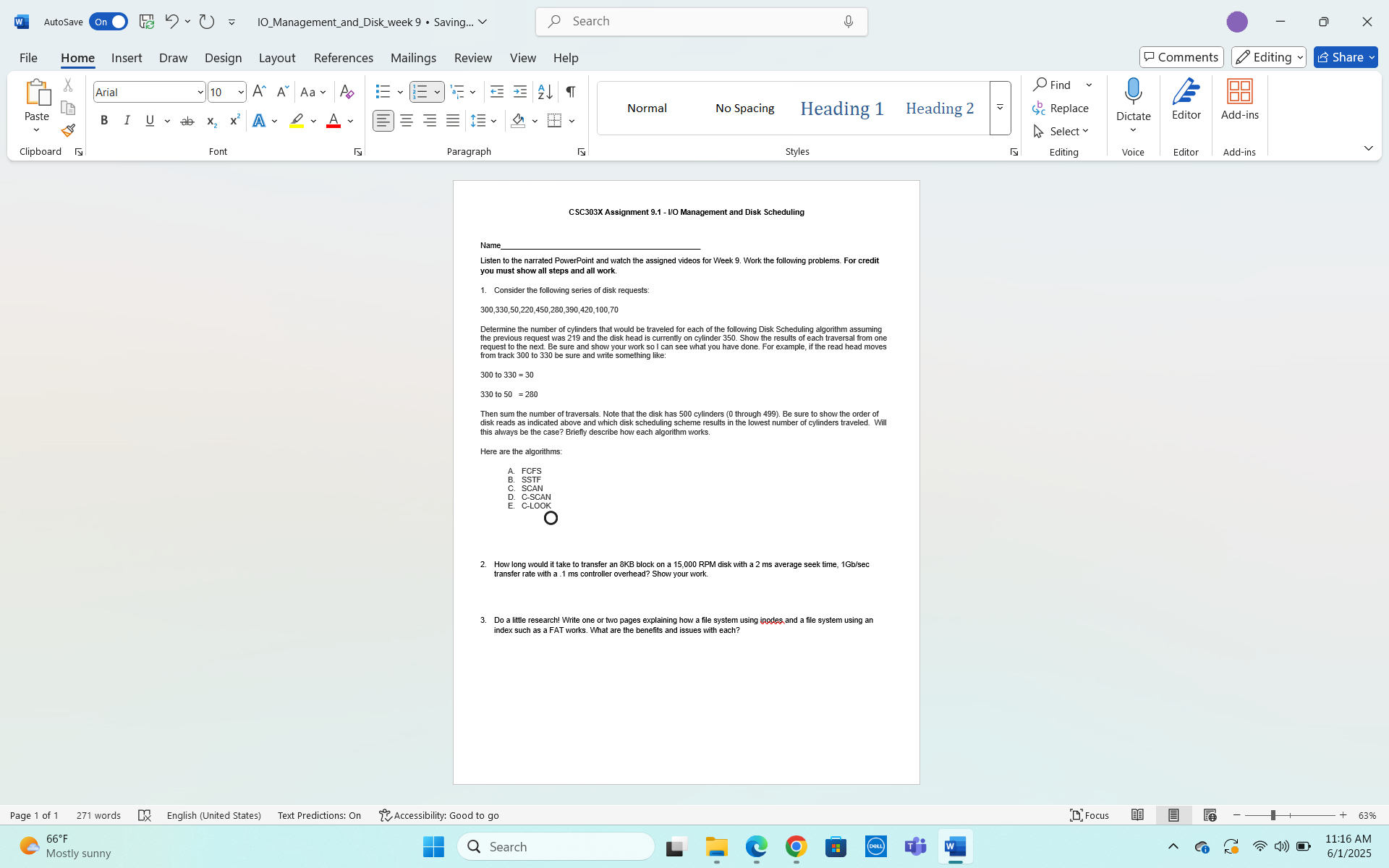 = 1O_Management_and_Disk week 9 Saving... ~