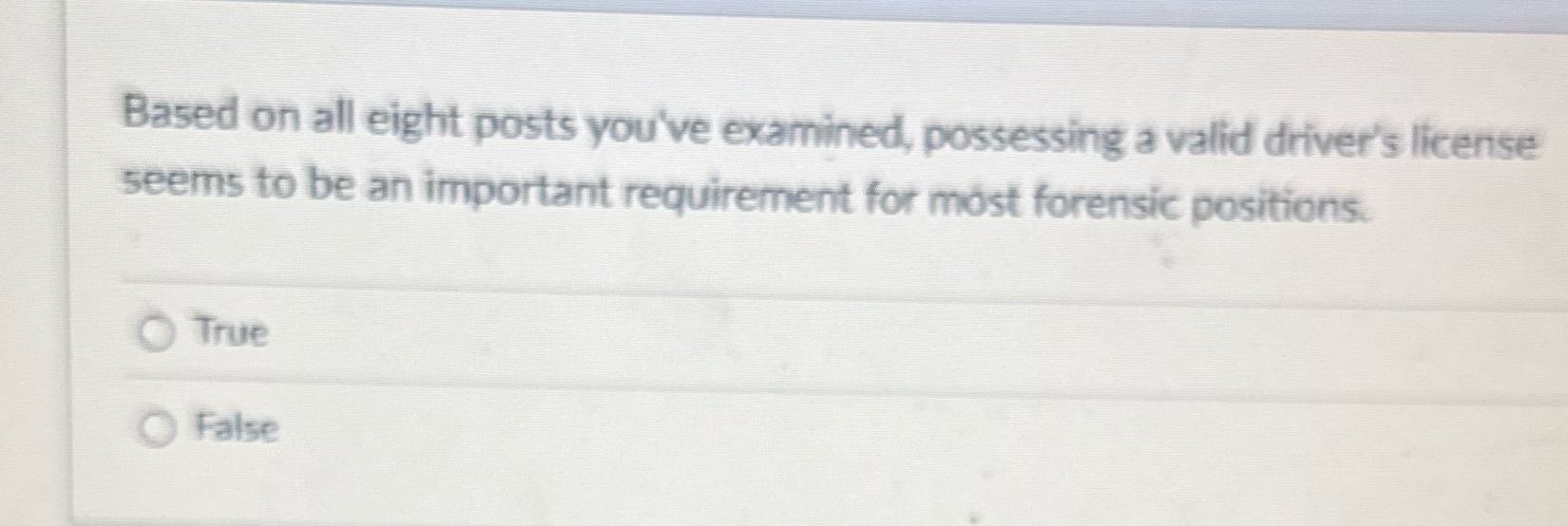 Based on all eight posts you've examined,