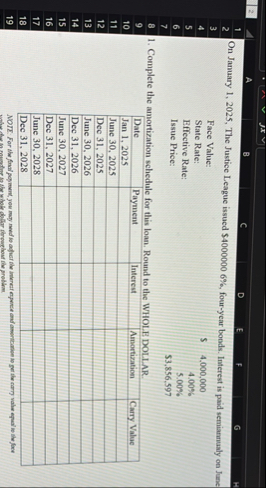 A 8 C D E f G On January 1 , 2 0 2 5 , The