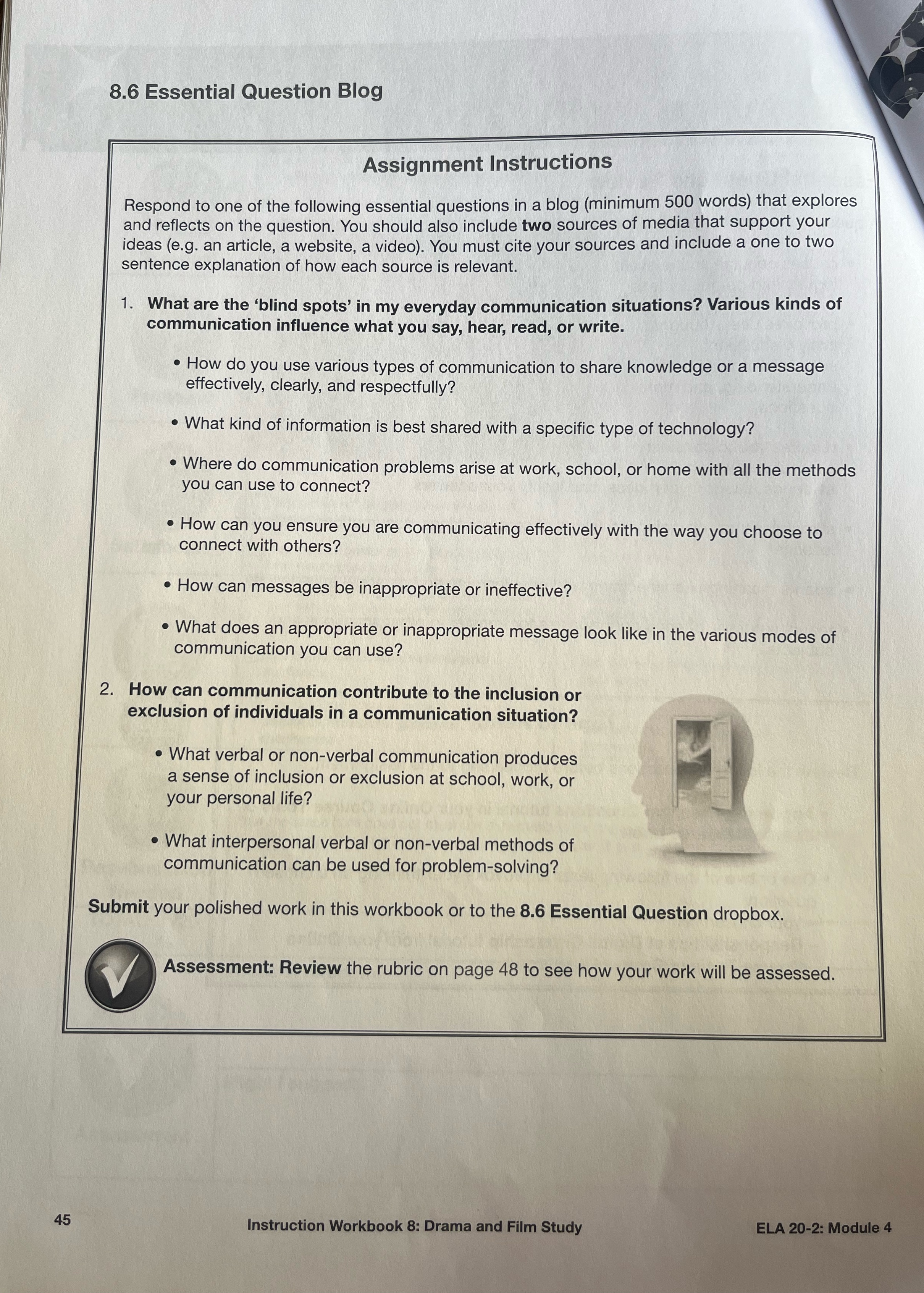 Move: The Help 8.6 Essential Question Blog