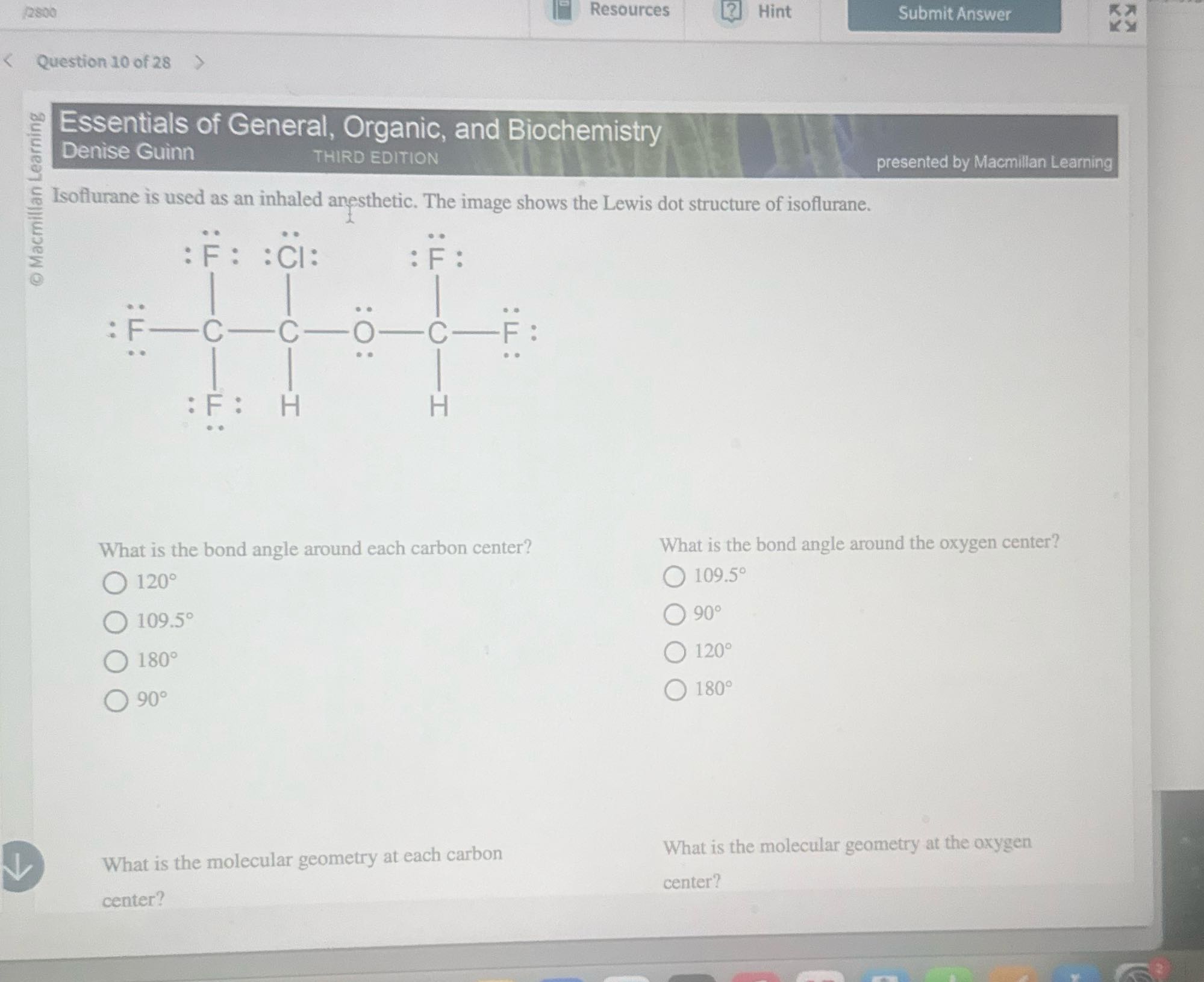 2800 Resources ? Hint Submit Answer Question 10