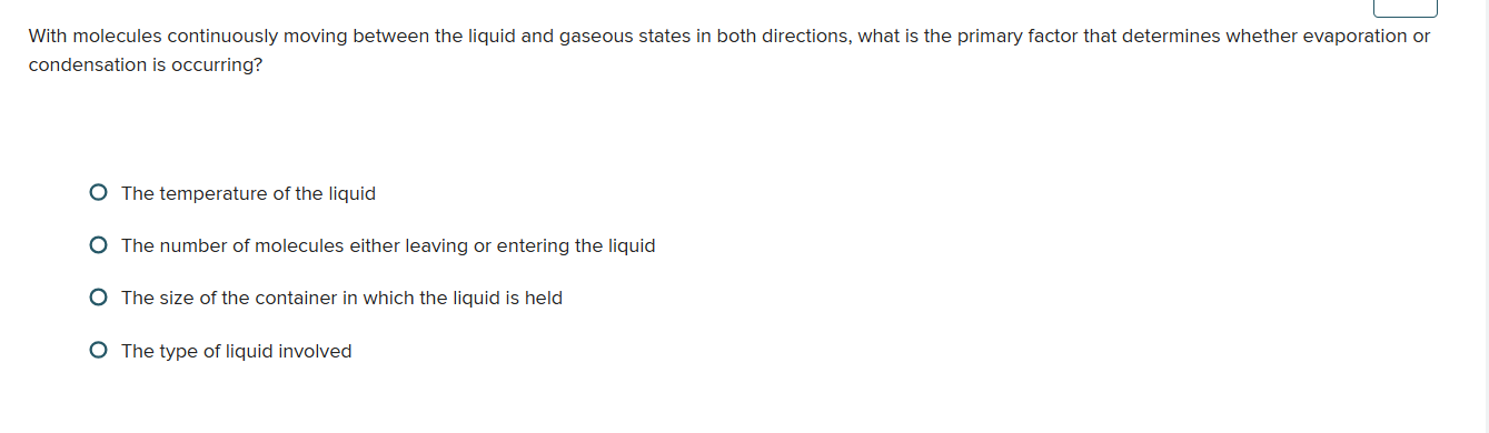 the answer | With molecules continuously moving