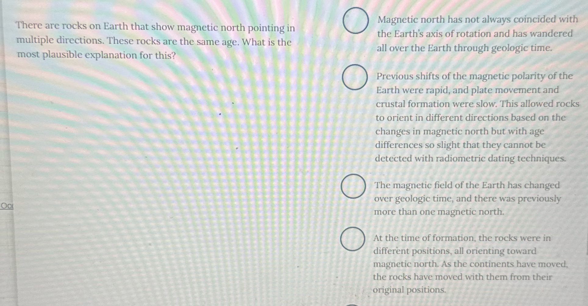 ? There are rocks on Earth that show magnetic