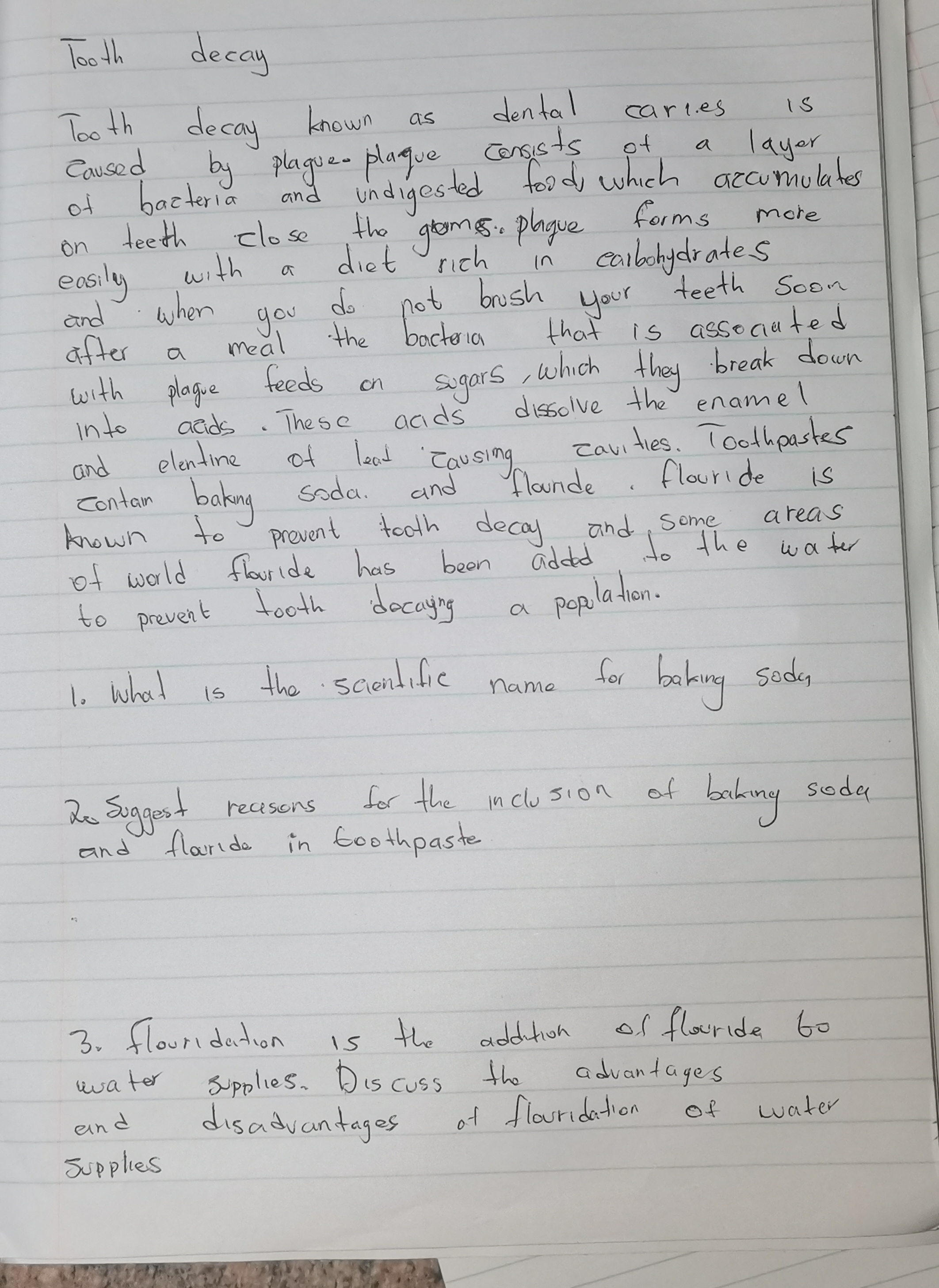 Tooth decay Tooth decay known as dental caries Is