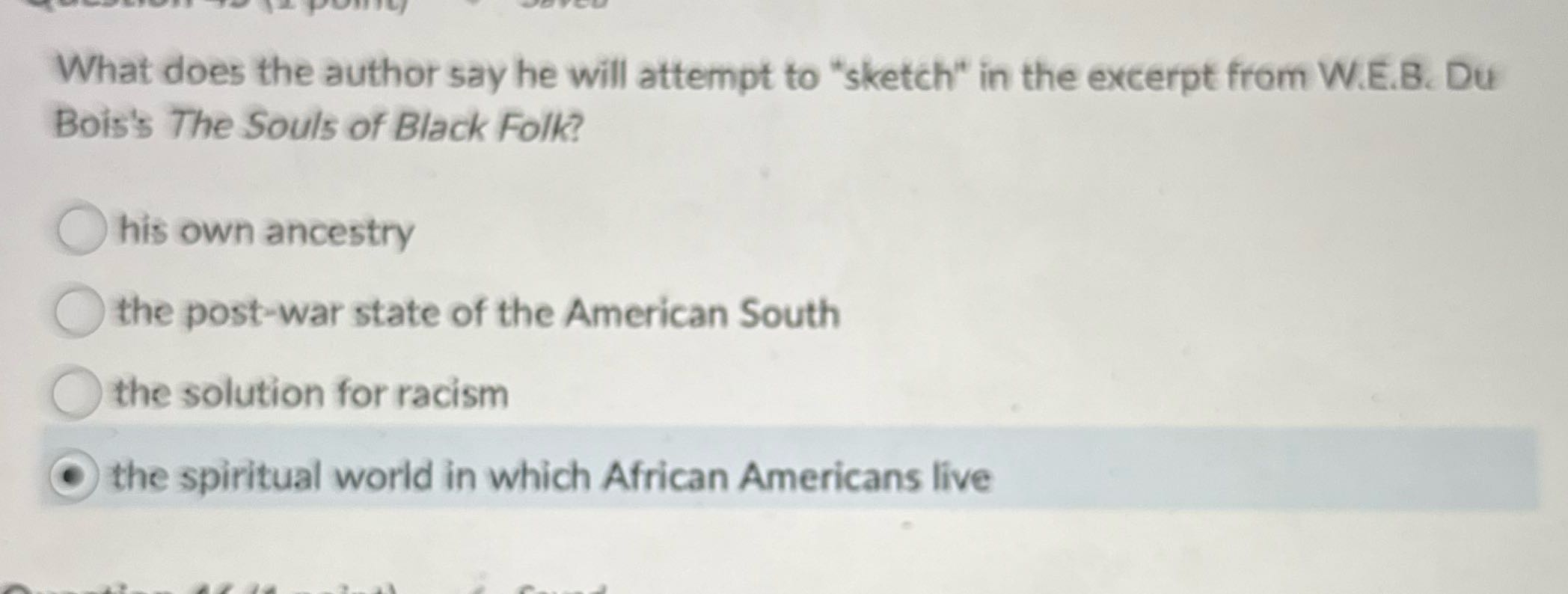 What is the correct answer? What does the author