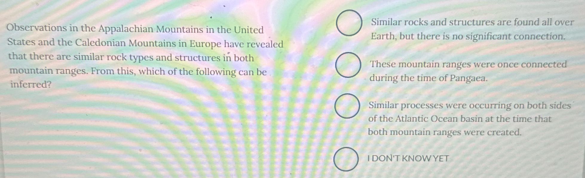 ? Similar rocks and structures are found all over