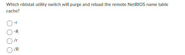 solve Which notstat utility switch will purge and