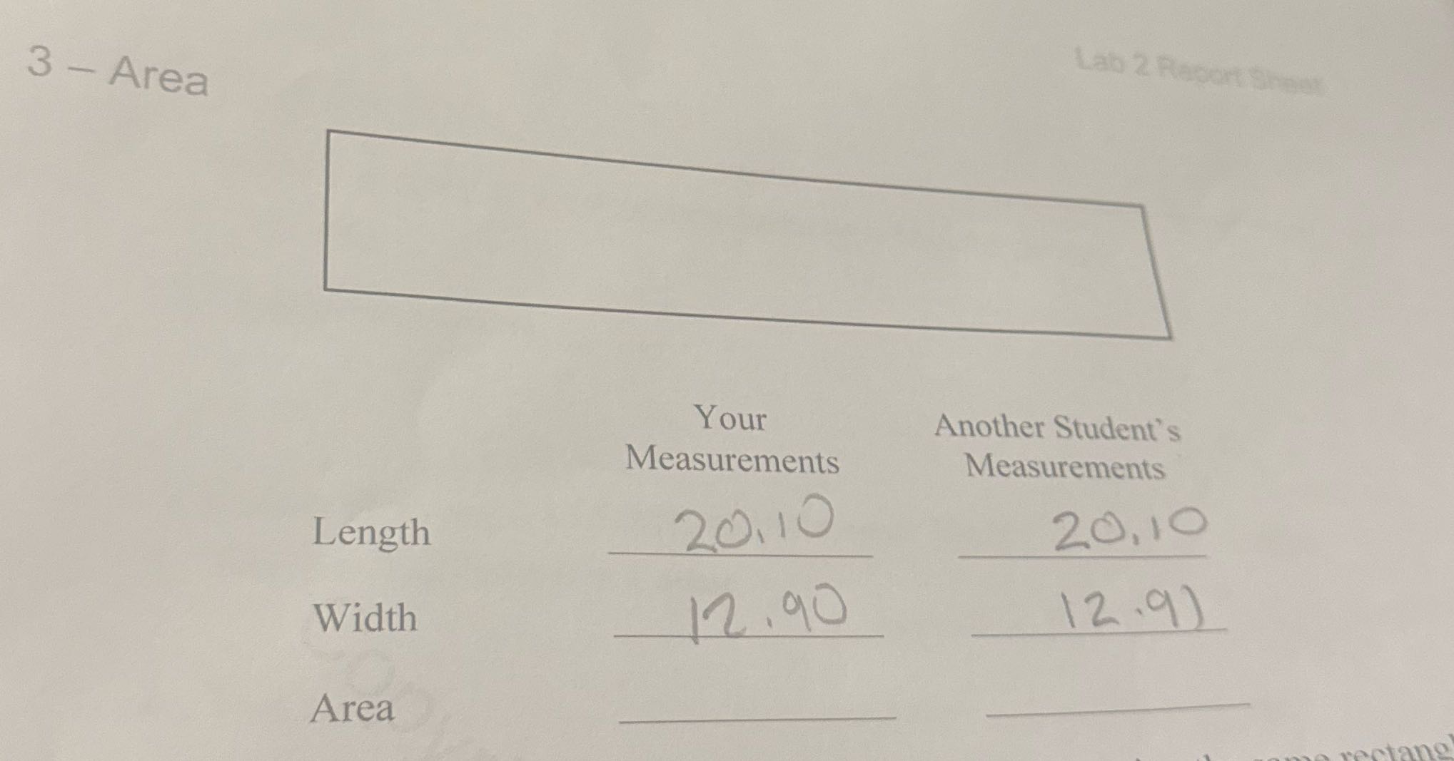 Lab 2 Report She 3 - Area Your Another
