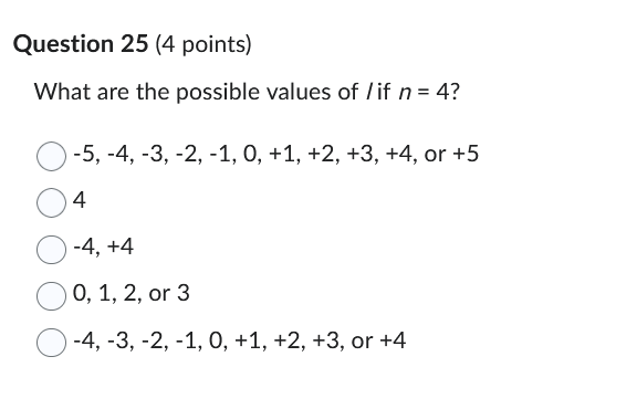 answer Question 25 (4 points) What are the