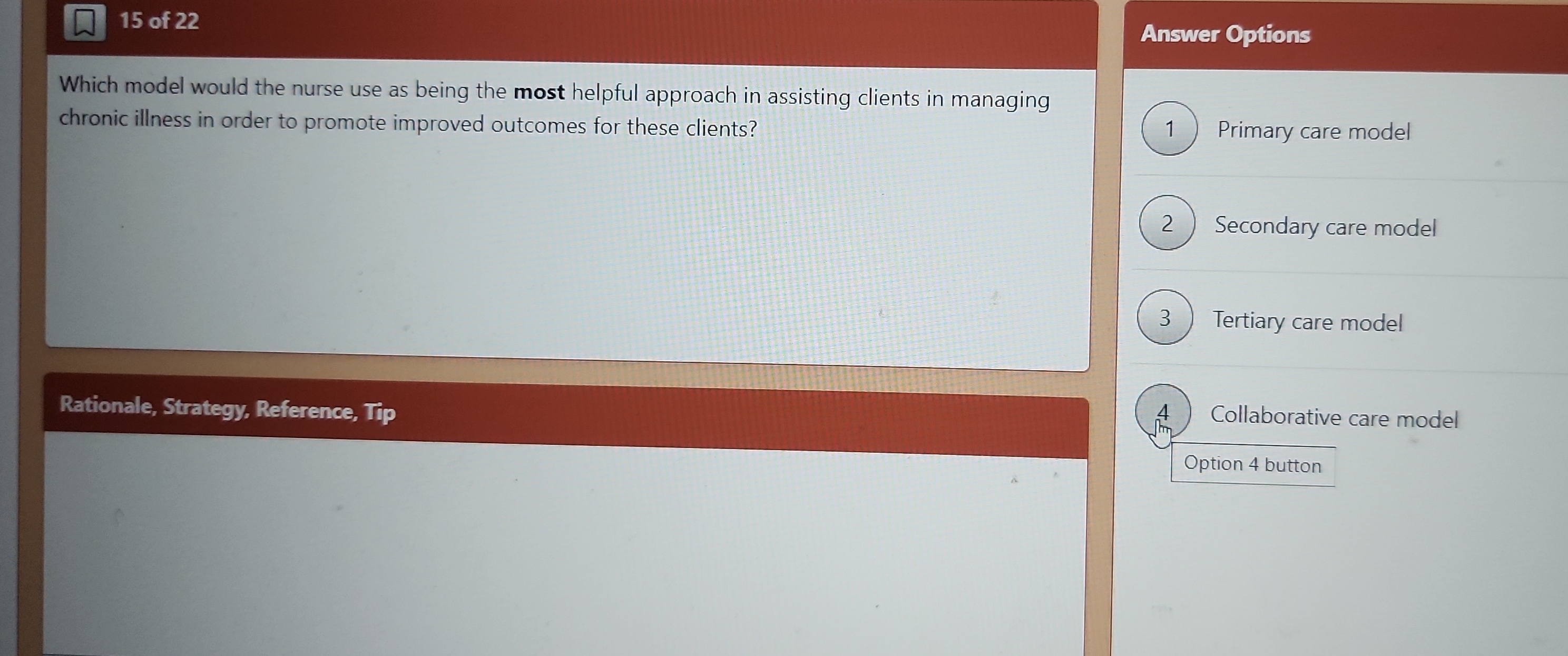What is the answer? Answer Options ~*~ Primary