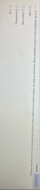 1 paints is a Bl analytics tool used to explore