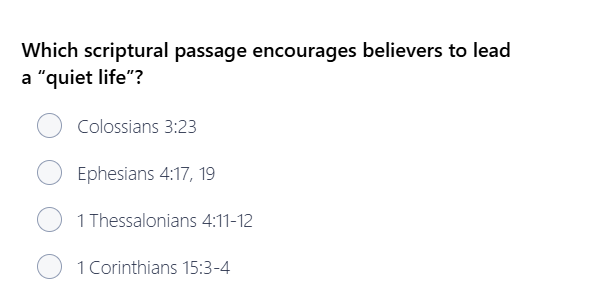 answer Which scriptural passage encourages