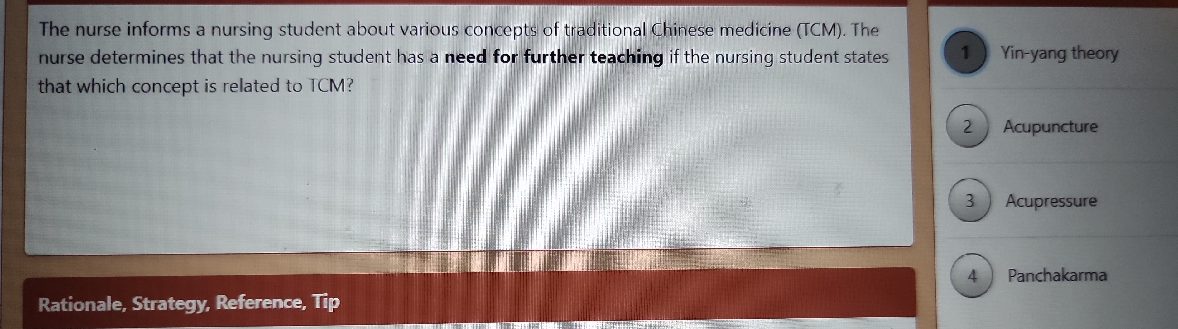 What is the answer? The nurse informs a nursing