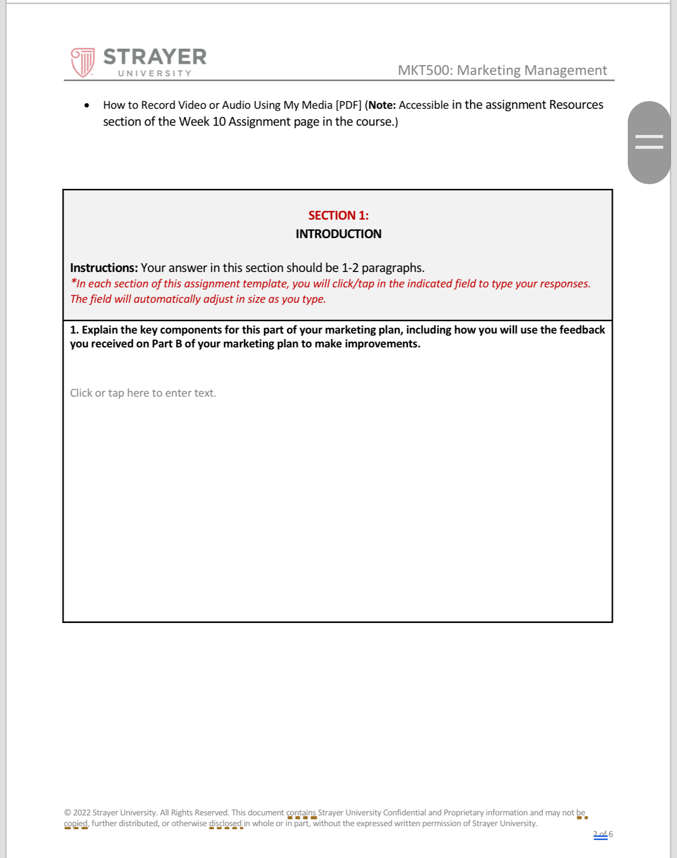 Marketing Plan - Part B: FitBites SECTION 1: