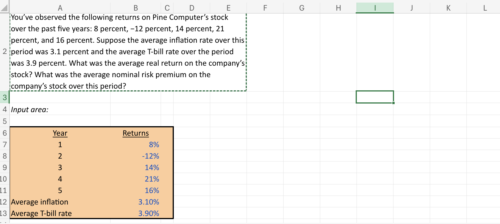 A B C D E F G H K L You've observed the