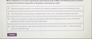 Which statement is accurate regarding the