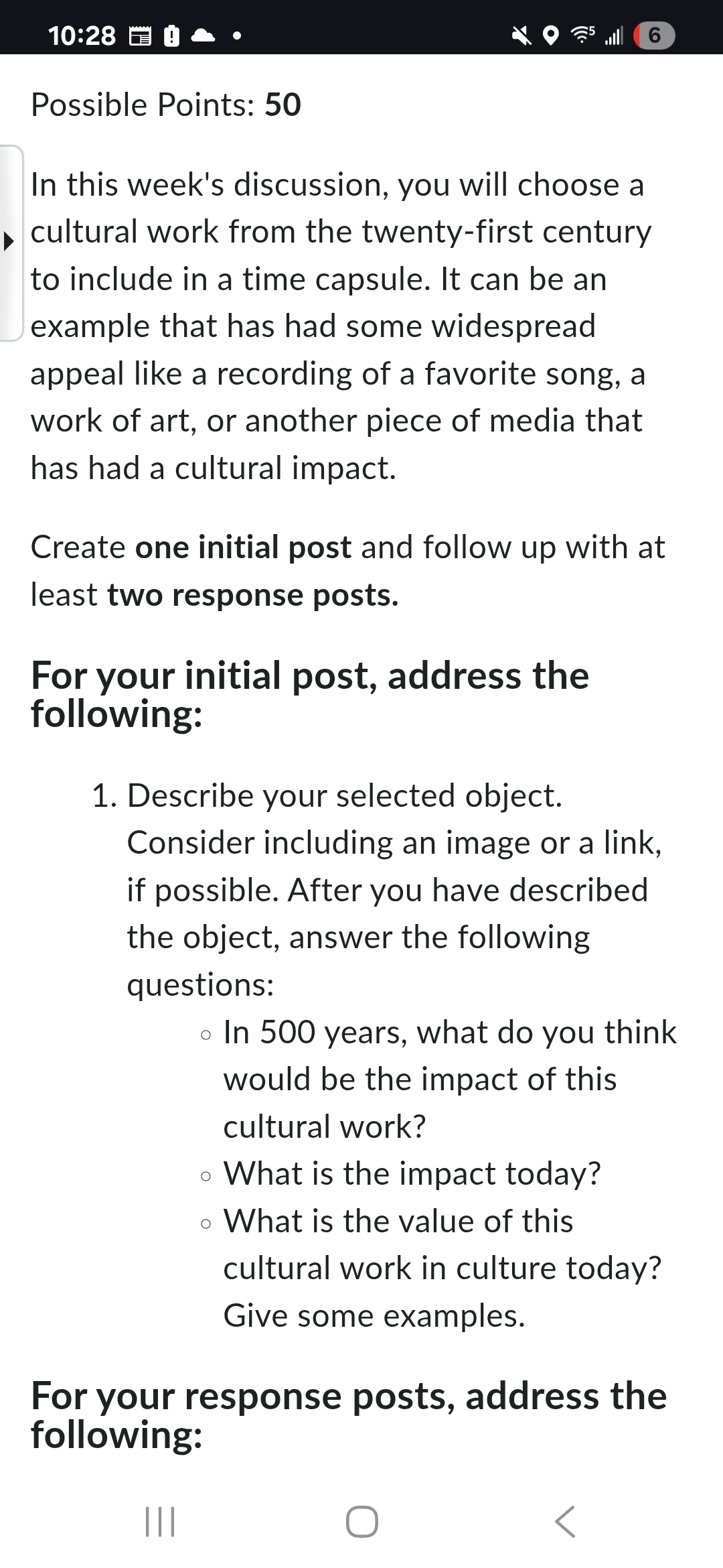 I need help with this discussion post leks: Riaz