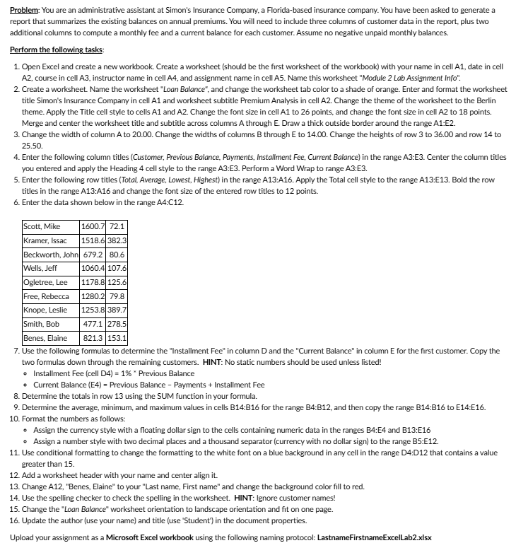 complete this assignment and give a step by step