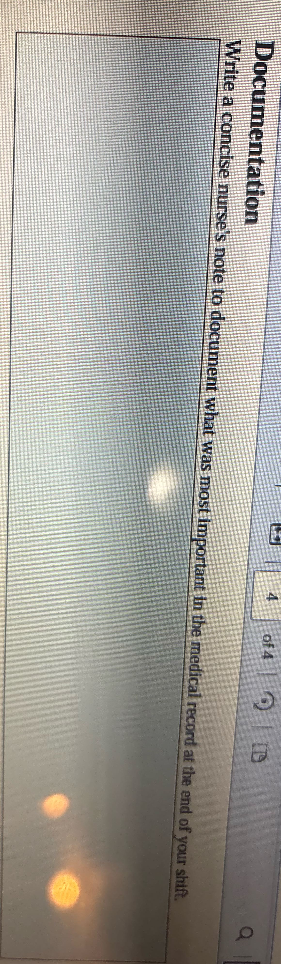 of 4 0) | ED O Documentation Write a concise