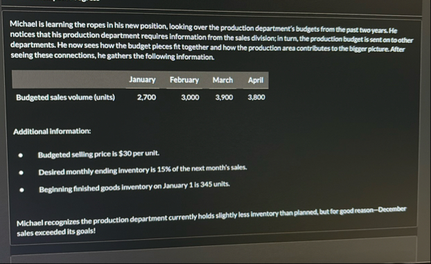 Michael is learning the ropes in his new