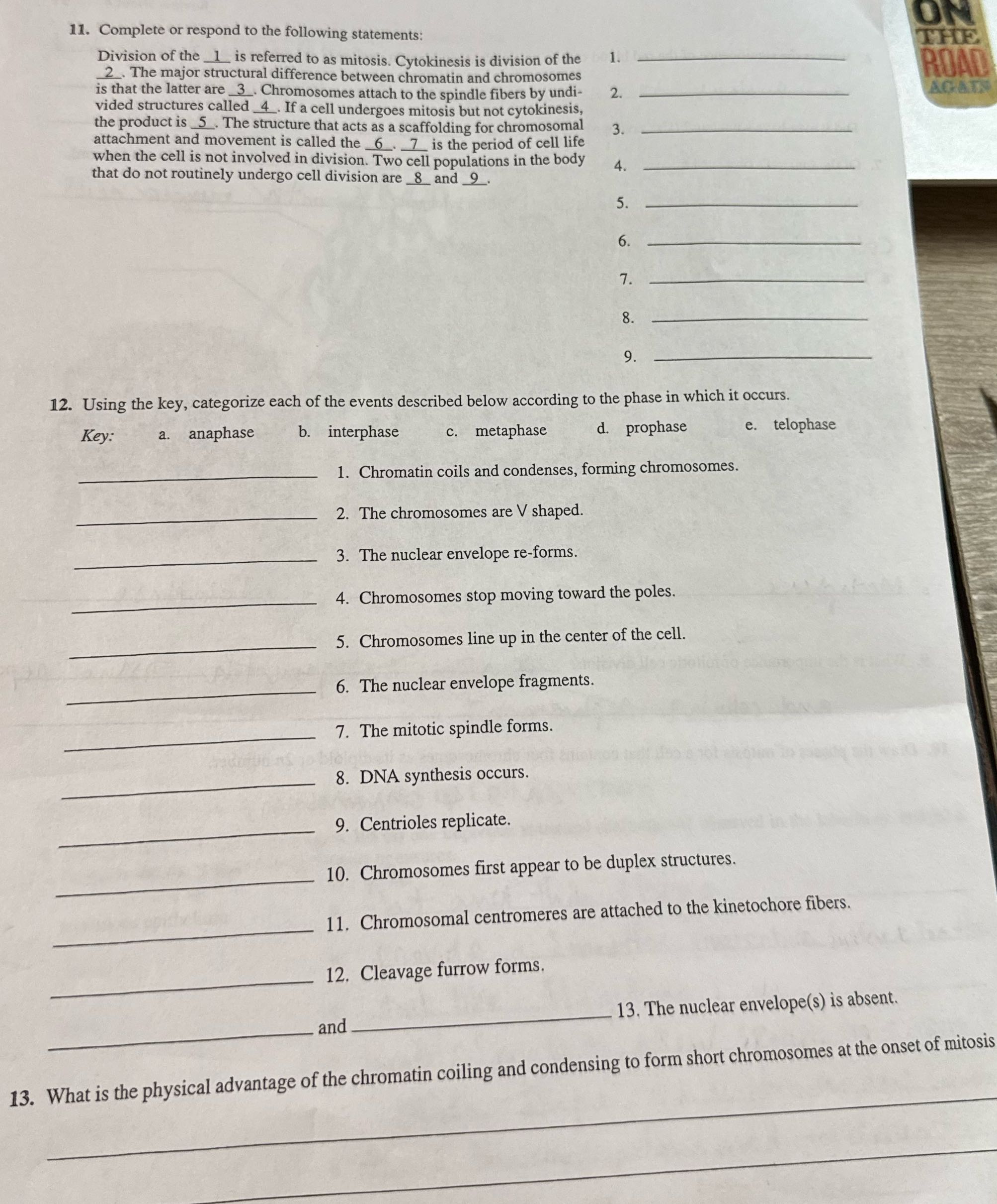 help answer this 11. Complete or respond to the