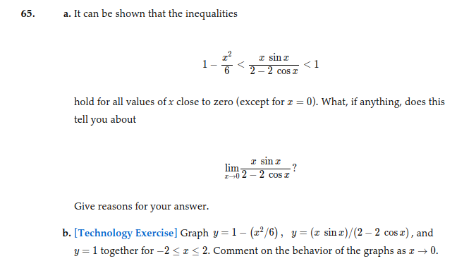 how to solve 65. a. It can be shown that the