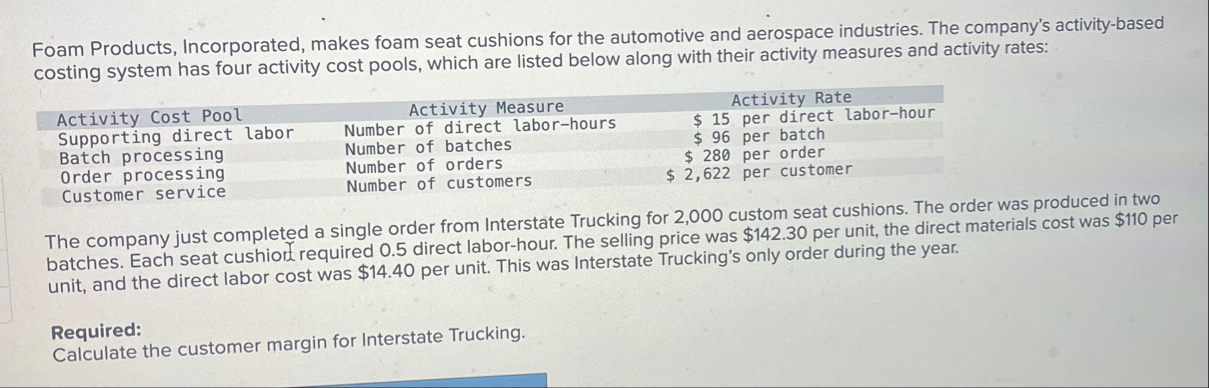 1 . Create a ABC Analysis 2 . calculate the