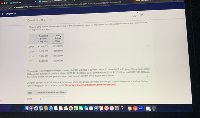 coure 5 9 Chapter 2 0 - 2 0 Question 5 of 5