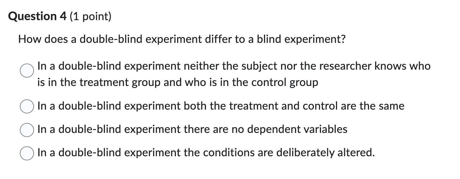 answer please Question 4 (1 point) How does a