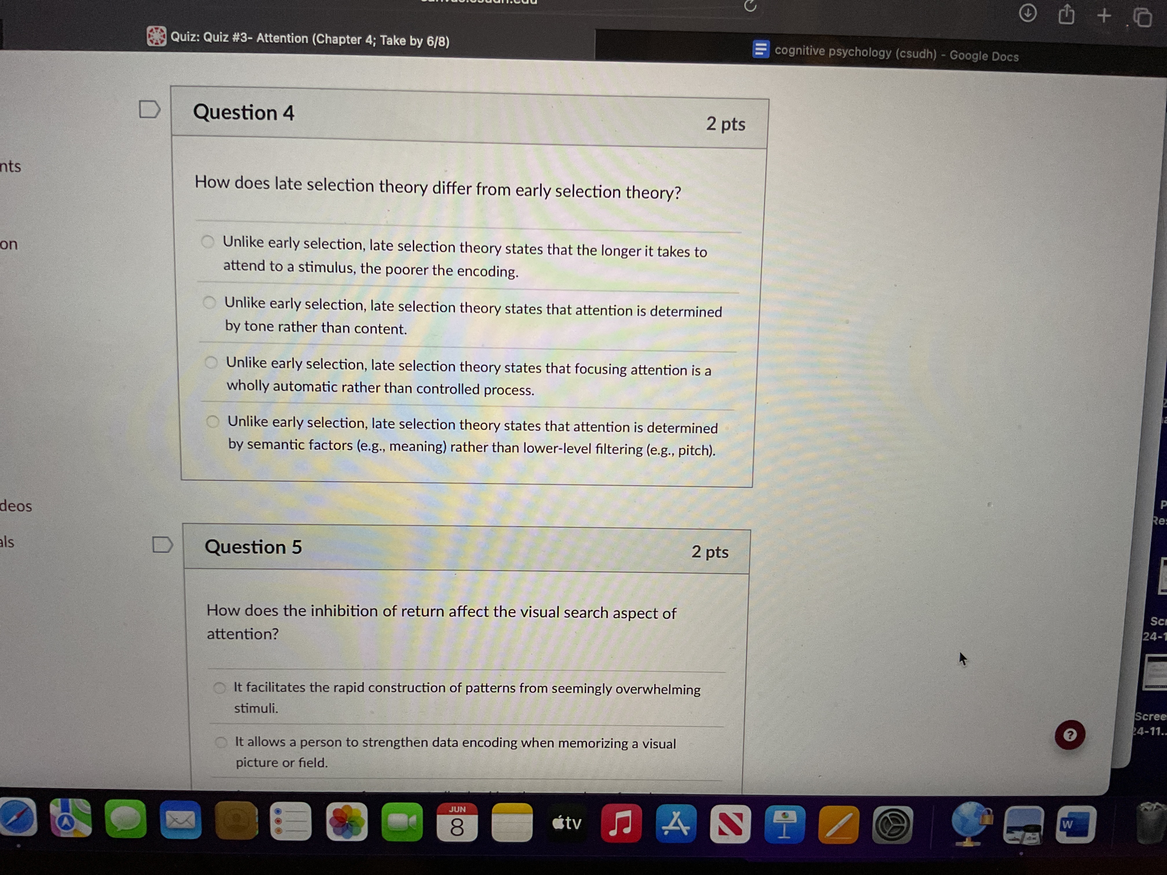 answer 0 + Quiz: Quiz #3- Attention (Chapter 4;