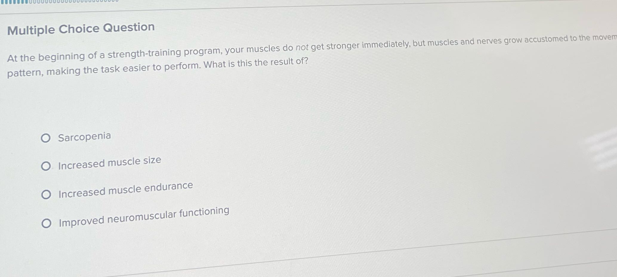 Solve it. Multiple Choice Question At the