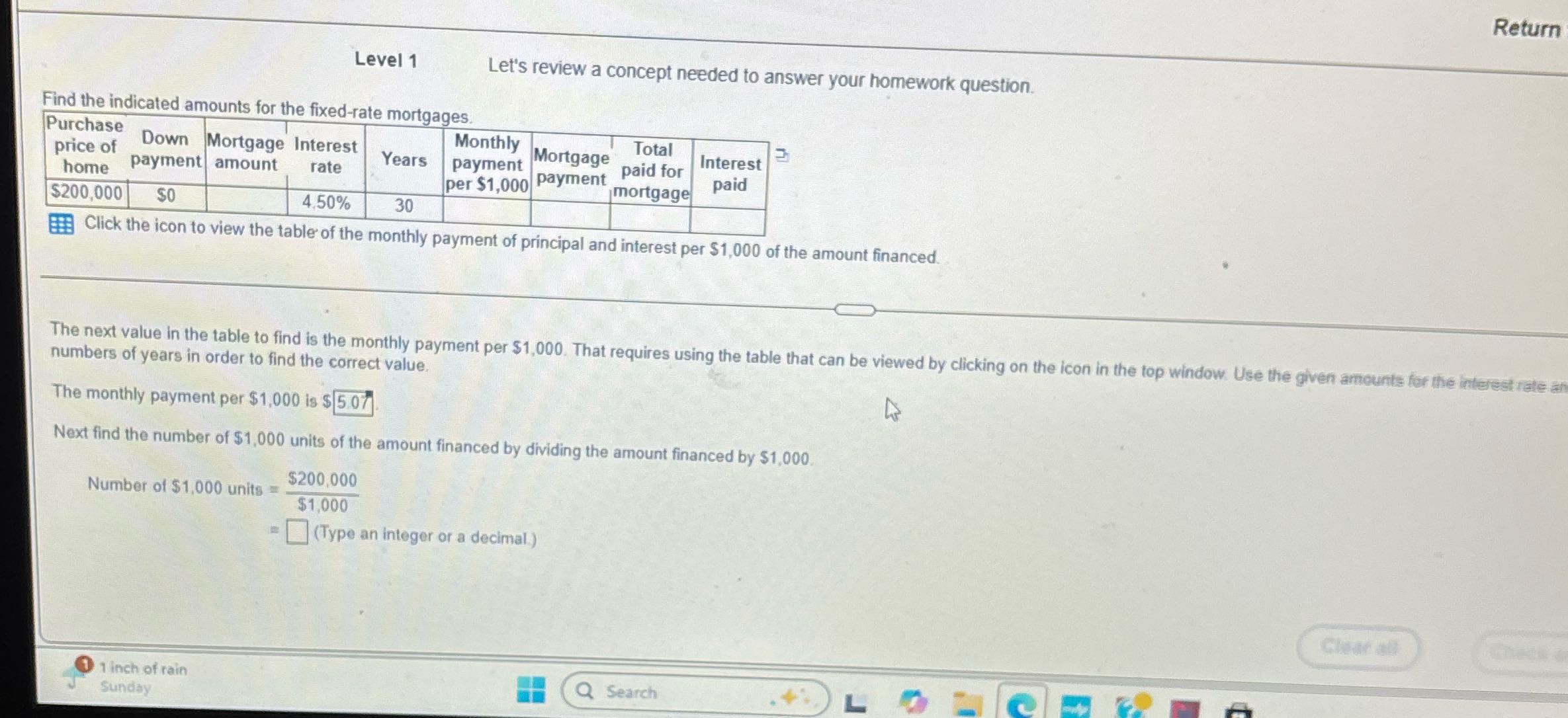 Return Level 1 Let's review a concept needed