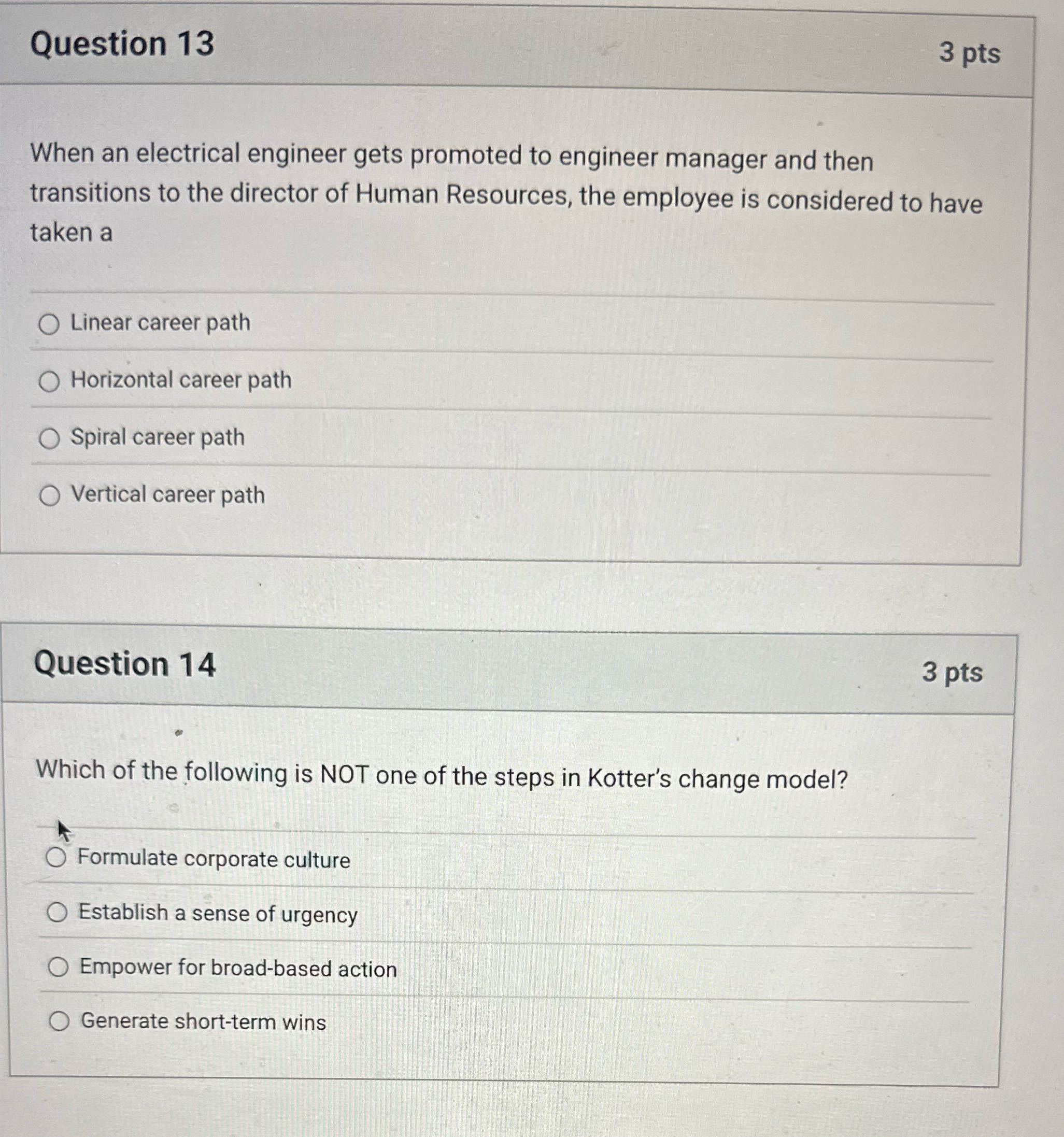Question 13 3 pts When an electrical engineer