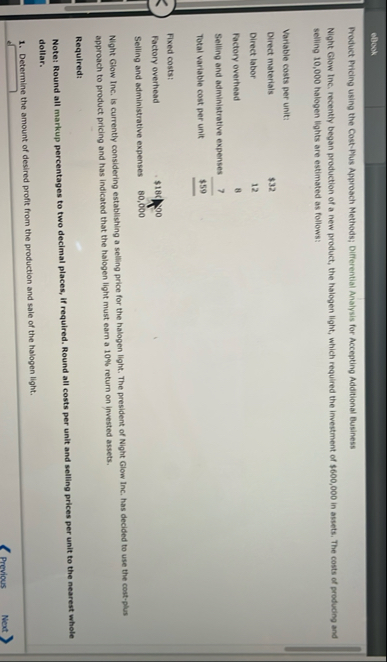 clask Product Pricing using the Cost - Phus