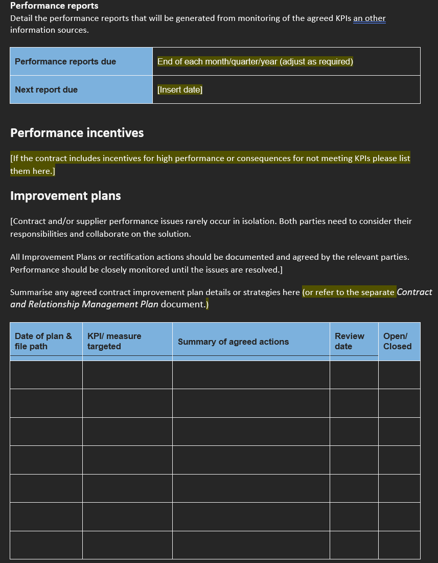Provide the sample of answer for the table