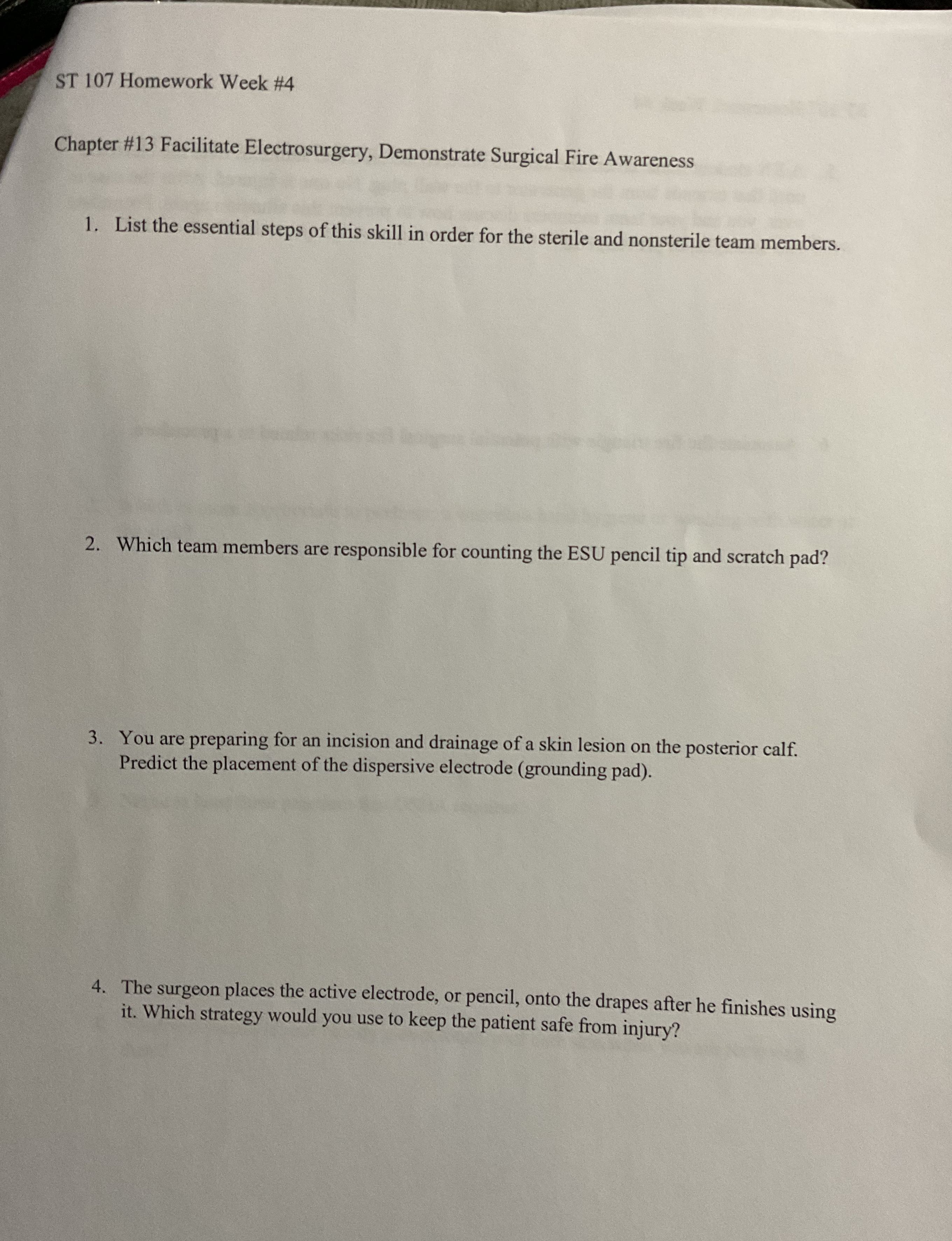 ST 107 Homework Week #4 Chapter #13 Facilitate