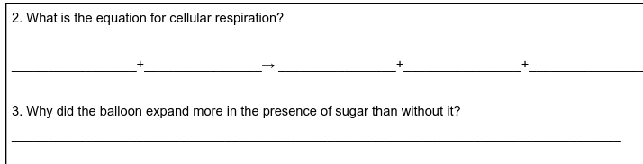 answer short response 2. What is the equation for