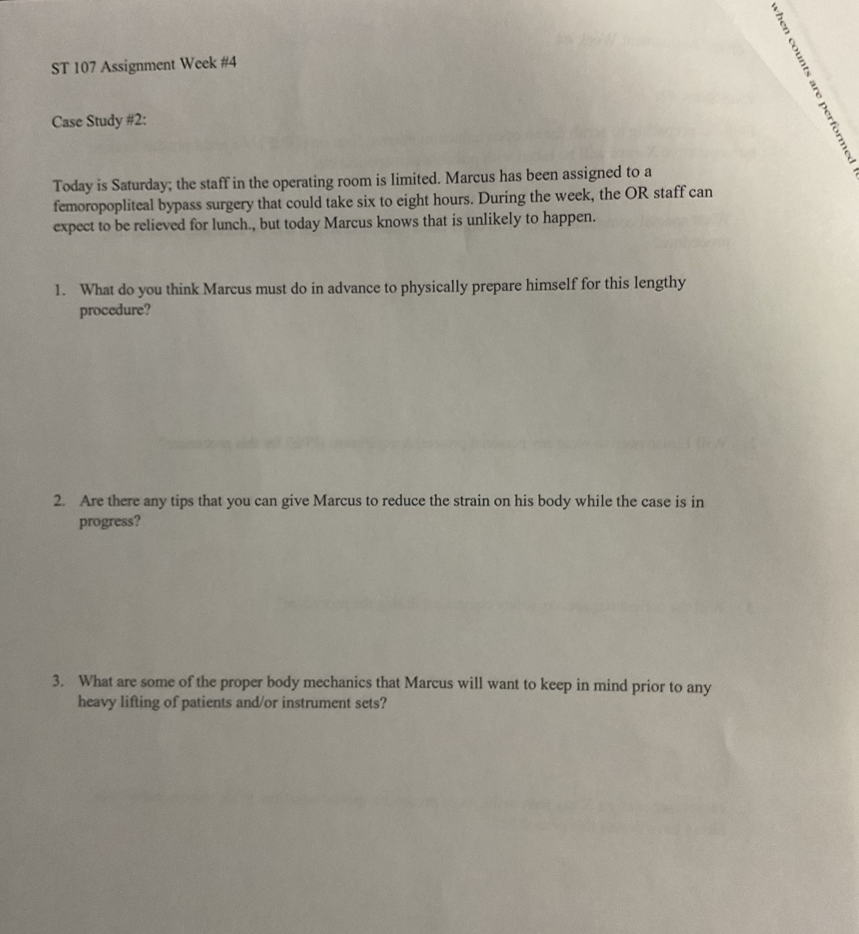 ST 107 Assignment Week #4 when counts are