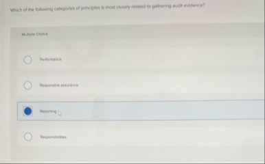 Which of the following calegories of principles