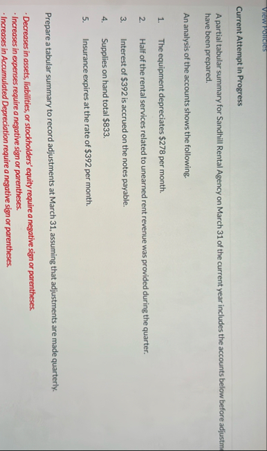 View Poincies Current Attempt in Progress A