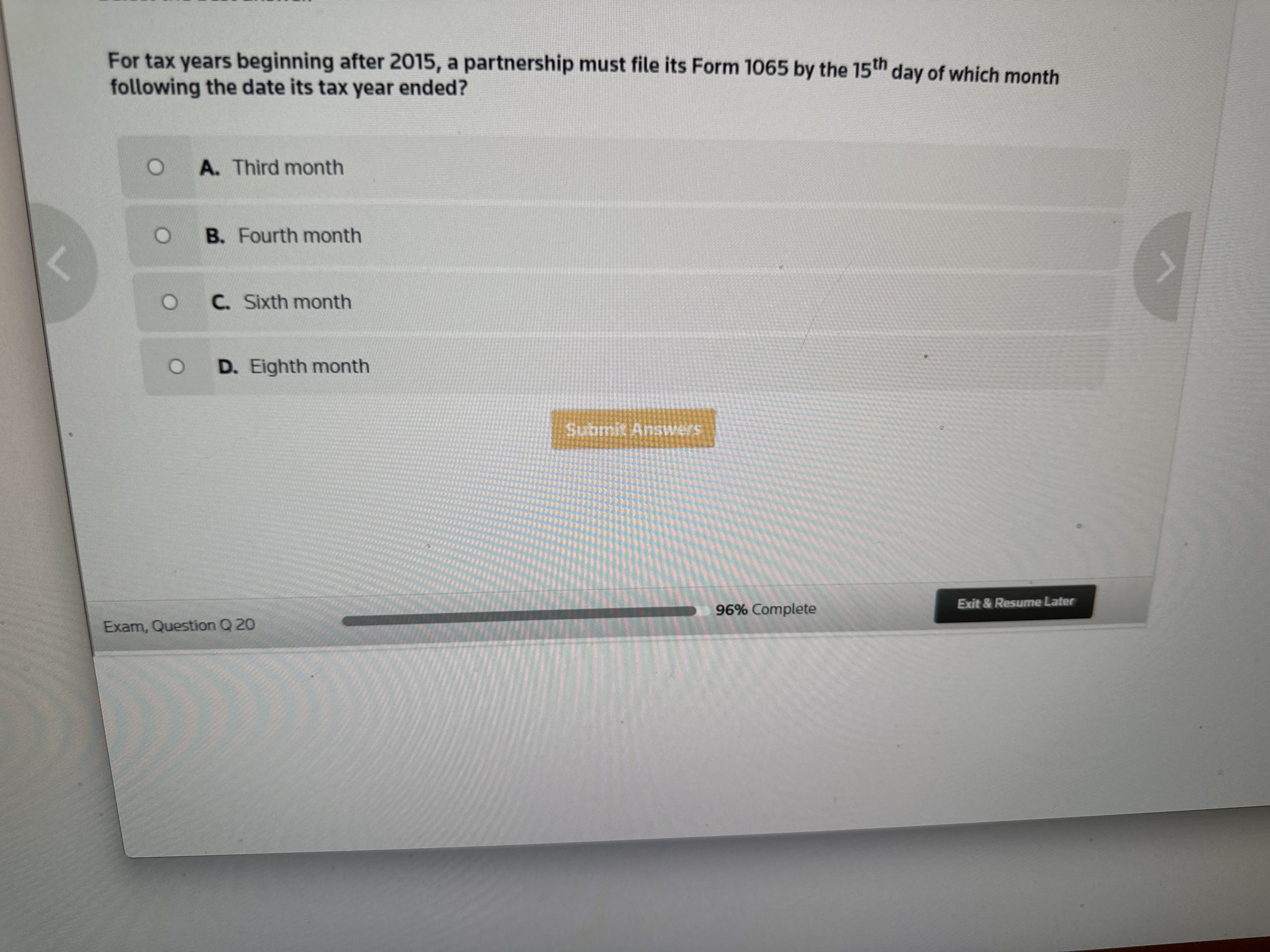 For tax years beginning after 2 0 1 5 , a